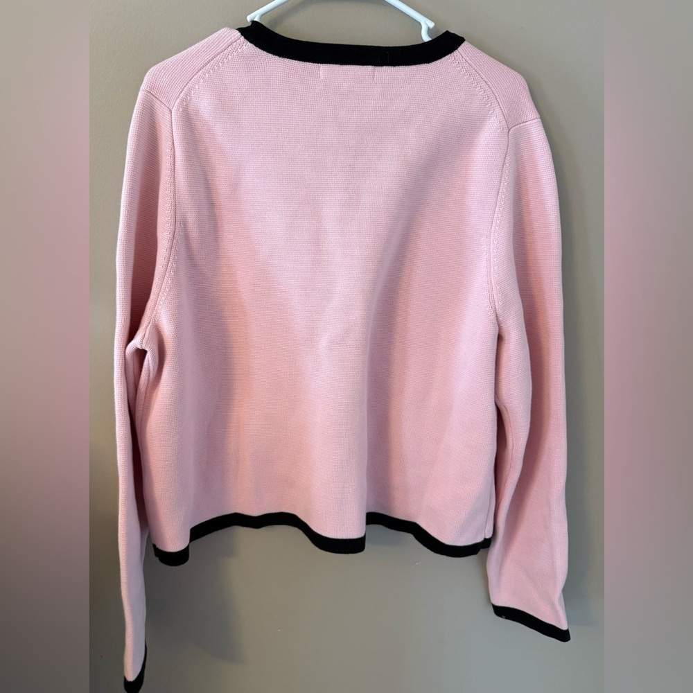 Boden Holly knitted sweater jacket pink size 16-18 new with tags. K0708 - Picture 6 of 6